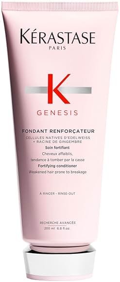 "Kerastase Genesis Strengthening Fondant Renforcateur Conditioner - For Normal To Dry Hair, Gently Cleanses & Helps Reduce Hair Fall, For Weak or Damaged Hair, Strengthens, Detangles & Hydrates - Product Image