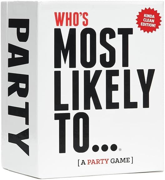 DSS Games Who's Most Likely to...Kinda Clean Family Edition [A Party Game | Great for Adults & Teens | Game Nights & Big Groups] - Product Image