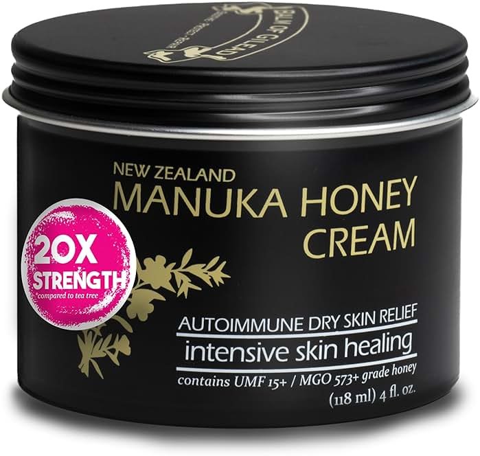 BALM OF GILEAD Manuka Eczema Honey Cream - Moisturizer for Sensitive Skin, Eczema, Psoriasis & Dermatitis - Manuka Honey Ointment, Grassfed Tallow - Product Image
