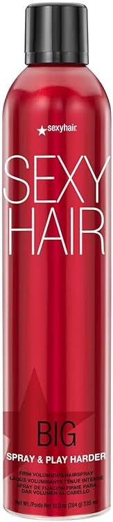 SexyHair Big Spray & Play Harder Firm Volumizing Hairspray | All Day Hold and Shine | Up to 72 Hour Humidity Resistance - Product Image
