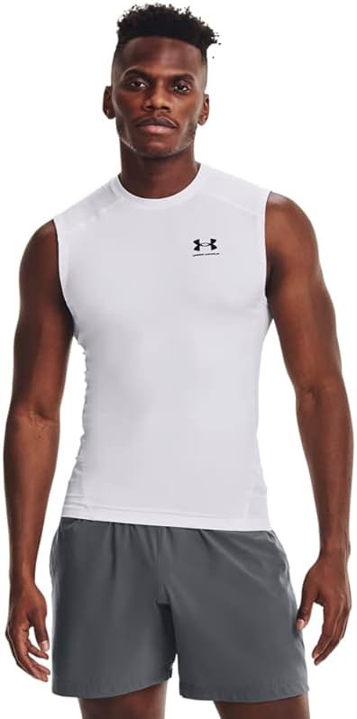Under Armour Men's HeatGear Compression Sleeveless T-Shirt - Product Image