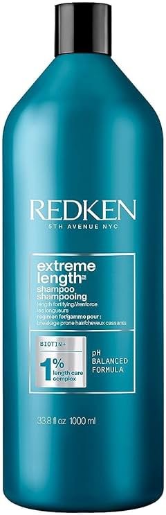 Redken Extreme Length Biotin Shampoo For Longer Hair – Promotes Healthy Hair Growth, Strengthens Damaged Hair, Prevents Hair Breakage, Infused With Biotin ​ - Product Image
