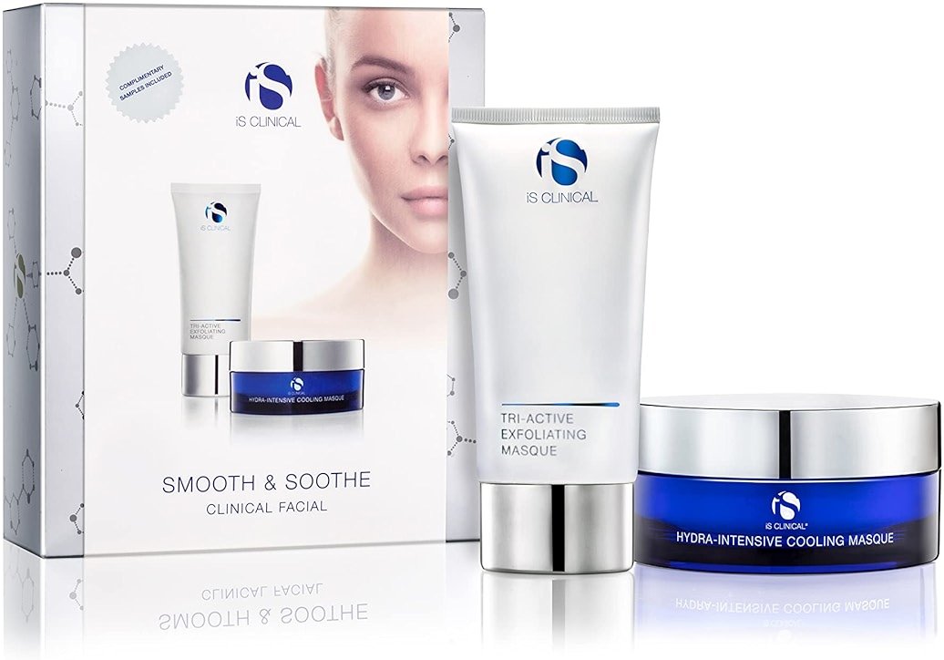 is Clinical Smooth & Soothe Clinical Facial; Exfoliating and Hydrating Skin Regimen; Collection Gift Set; Home Facial Full Kit - Product Image