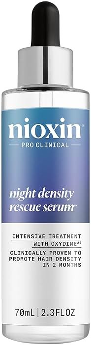 Nioxin Night Density Rescue Serum | Overnight Hair Thickening Serum | Protects Against Hair Breakage | Intensive Treatment with Oxydine | 2.4 Fl oz. - Product Image