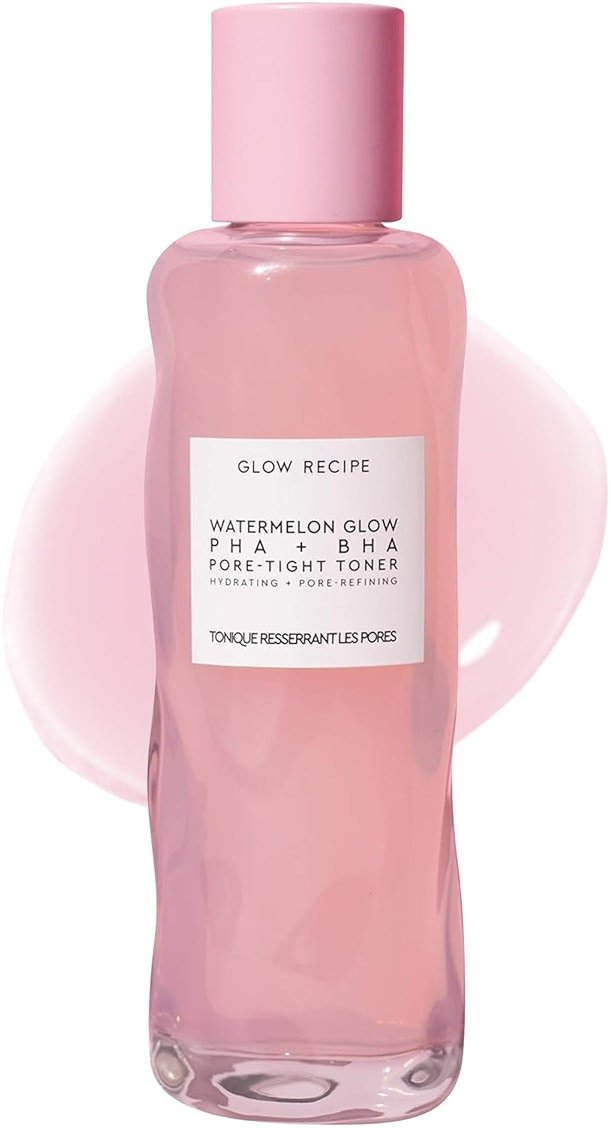 Glow Recipe PHA + BHA Face Toner, Korean Exfoliating Toner for Pores, Gentle Chemical Exfoliant + Hydrating Toner, Watermelon, Cactus Water + Glycerin (150ml) - Product Image