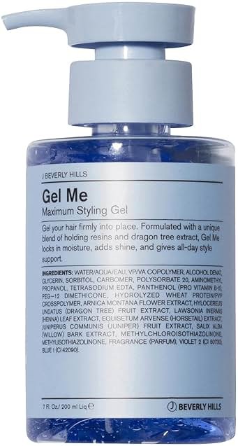J Beverly Hills Blue Gel Me Formulated with Vitamin B5 Ingredient Blend for Firm Hold, 7 Oz - Product Image