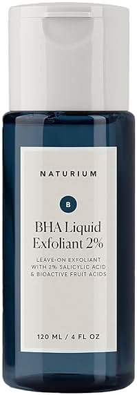 Naturium BHA Liquid Exfoliant 2%, Leave-on Face & Skin Care Exfoliating Pore Treatment, with Salicylic Acid & Bioactive Fruit Acids, Packaging May Vary, 4 oz - Product Image