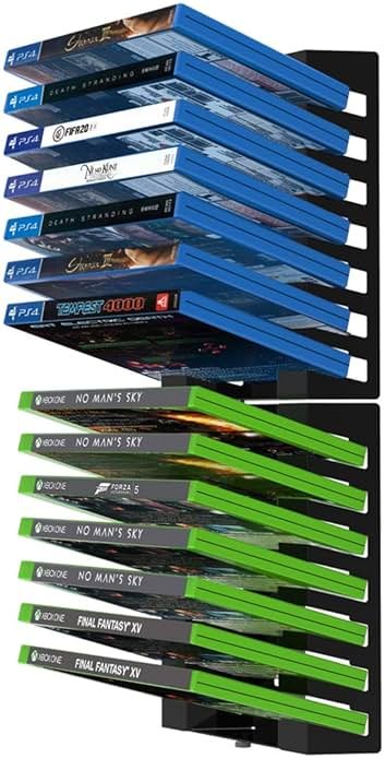 Monzlteck Video Game Case Storage Wall Mount | Metal - Product Image