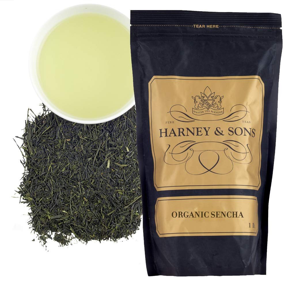 Harney & Sons Organic Sencha Tea| 16oz Bag of Loose Leaf Tea - Product Image