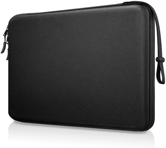 FINPAC Hard Laptop Sleeve Case for MacBook Neo A18 Pro,13 inch MacBook Air 2026 M5/M4/M3/M2/M1,14 inch MacBook Pro 2026 M5/M4/M3/M2 Pro/Max,Waterproof Case for Dell,Surface Laptop,HP,Acer,Black | Hard - Product Image