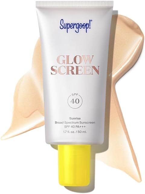 Supergoop! Glowscreen SPF 40 - Glowy Primer + Broad Spectrum Tinted Sunscreen - Helps Filter Blue Light - Hydration - Hyaluronic Acid & Vitamin B6 - Product Image