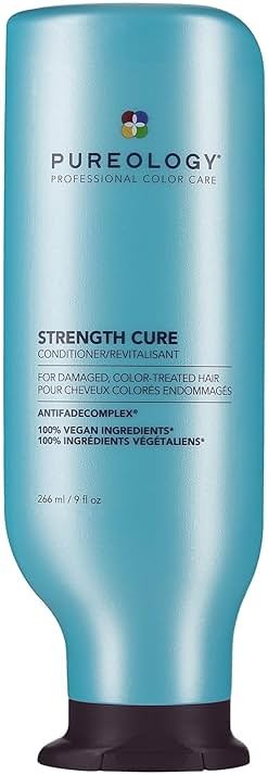 Pureology Strength Cure Conditioner - For Damaged or Color-Treated Hair, Reduces Breakage, Strengthens & Softens, With Sulfate-Free Formula, Vegan - Product Image