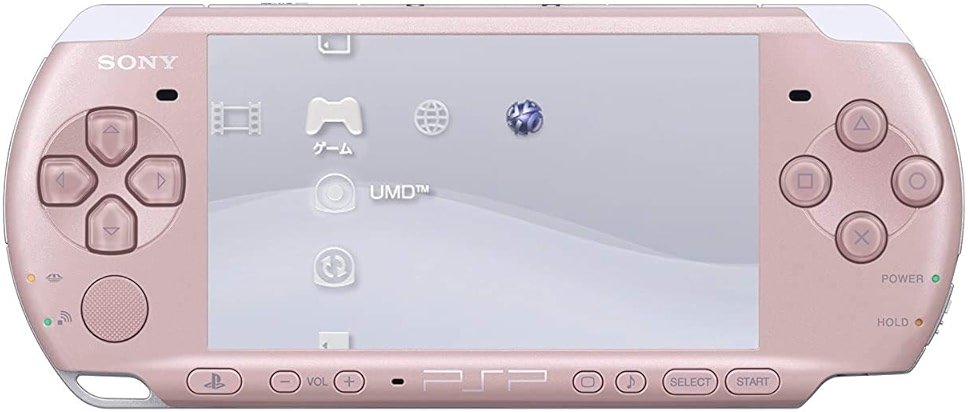 Sony PSP Slim and Lite 3000 Series Handheld Gaming Console with 2 Batteries and Memory Card (Pink) (Renewed) - Product Image