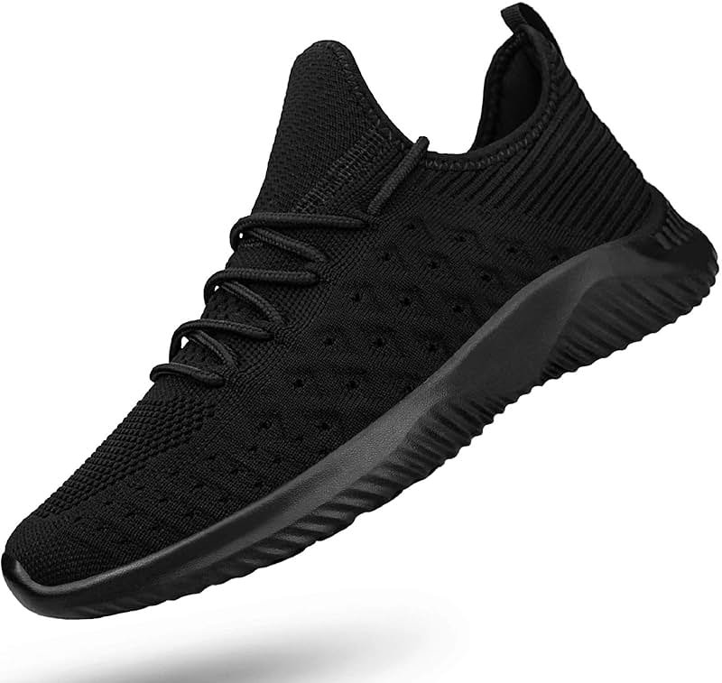Feethit Mens Slip On Walking Shoes Lightweight Breathable Non Slip Running Shoes Comfortable Fashion Sneakers for Men - Product Image