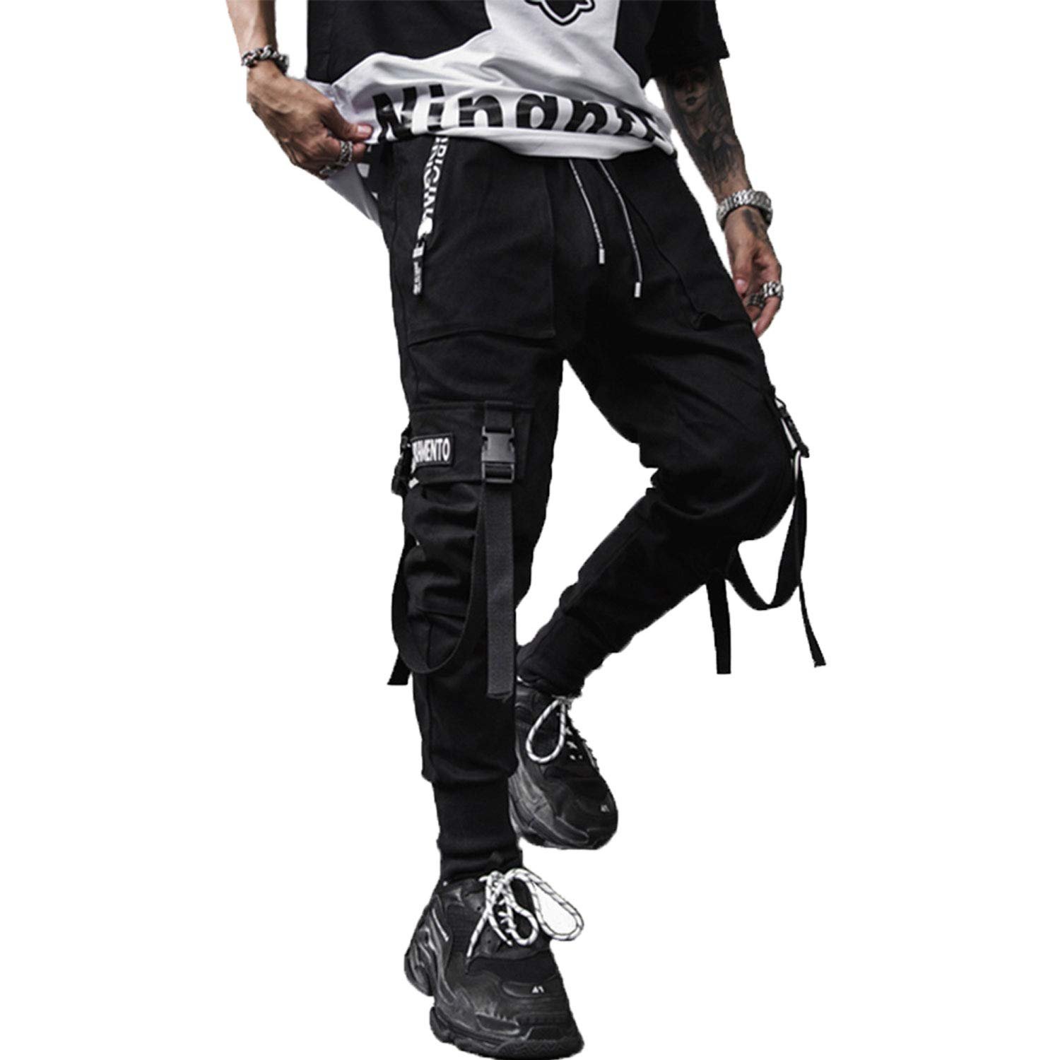XYXIONGMAO Men's Jogger Pants Techwear Hip Hop Harem Pants Streetwear Tactical Track Pants - Product Image