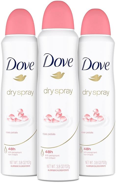 Dove Antiperspirant Deodorant Rose Petals 3.8 oz 3 Count - Amazon Vine - Product Image