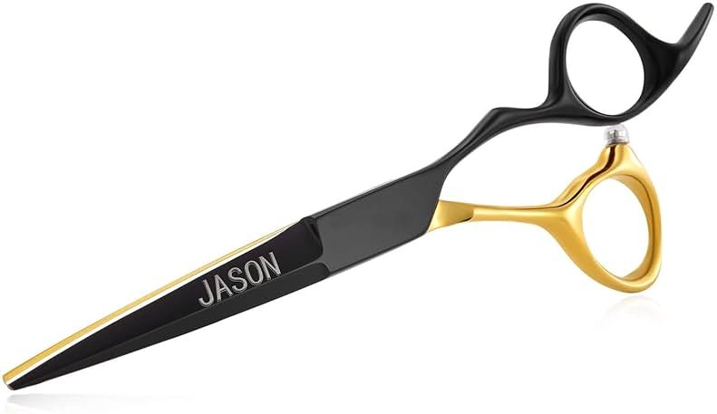 JASON 6'' Hair Thinning Scissors Professional Blending Shears Japanese Stainless Steel Texturizing Scissor Salon Home Shear for Men Women - Product Image