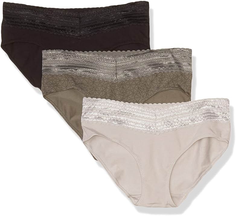 Warner's womens Blissful Benefits No Muffin 3 Pack Hipster Panties - Product Image