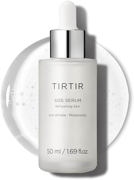 TIRTIR SOS Serum - Radiant Glow Boosting Face Serum - Plumping, Anti Aging, Hydrating - Visibly Smooth and Glowy Skin - Fragrance Free for All Skin Types, 1.69 fl.oz. - Product Image
