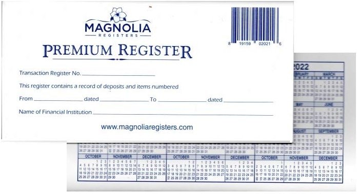 10 Premium 48 Page Transaction Registers - Thicker Paper, More Pages - for Personal Checkbook - Product Image