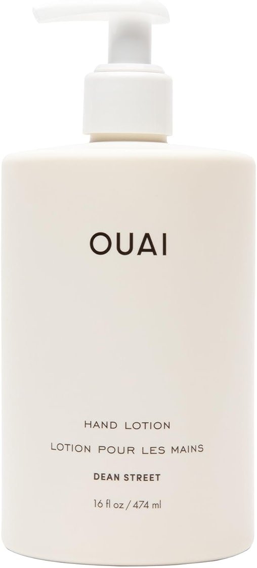 OUAI Hand Lotion - Daily, Lightweight, Hydrating Lotion for Dry Skin - Made with Avocado, Rosehip and Jojoba Oil to Lock in Moisture - Never Greasy (16 Fl Oz) - Product Image