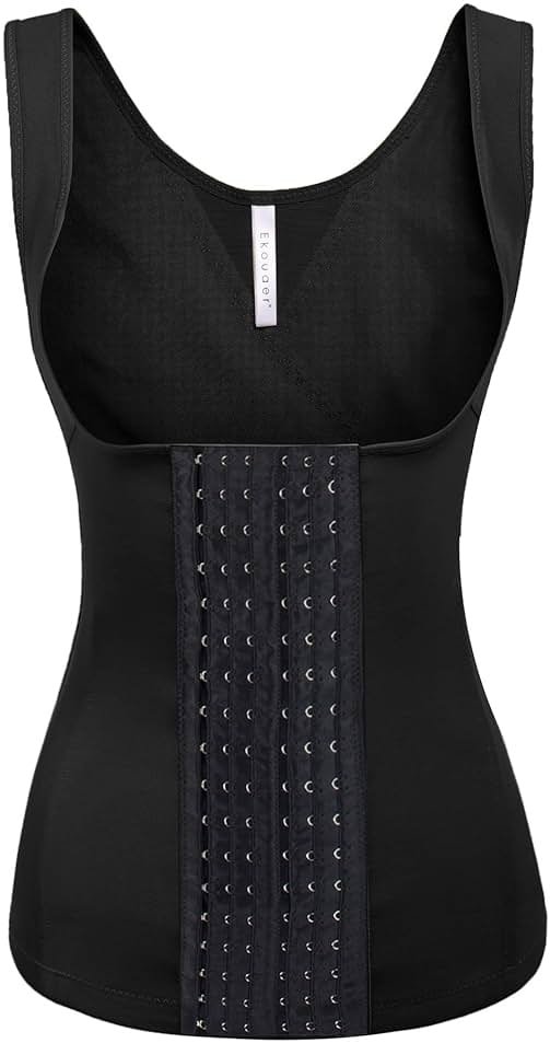 Evanhome Women's Waist Trainer Cincher Underbust Corset Vest Steel Boned Hourglass Body Shaper With Hooks S-4XL - Product Image