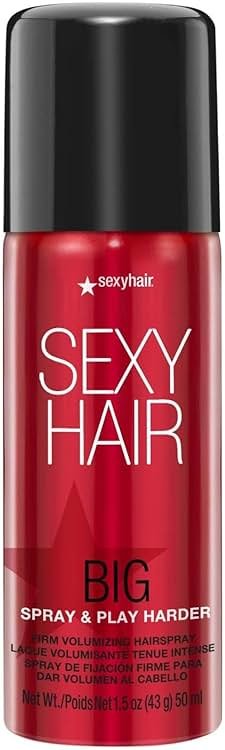 SexyHair Big Spray & Play Harder Firm Volumizing Hairspray | All Day Hold and Shine | Up to 72 Hour Humidity Resistance - Product Image