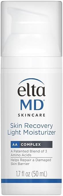 EltaMD Skin Recovery Light Face Moisturizer for Dry Skin, Oil Free Moisturizer for Face and Acne Prone Skin Care, 1.7 oz Pump - Product Image