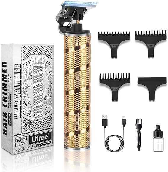 Ufree Hair Trimmer & Beard Trimmer for Men Professional, Electric Razor Shavers for Men, T Blade Precision Edgers Liners, Barber Clippers for Hair Cutting Mustache Facial, Mens Gifts - Product Image