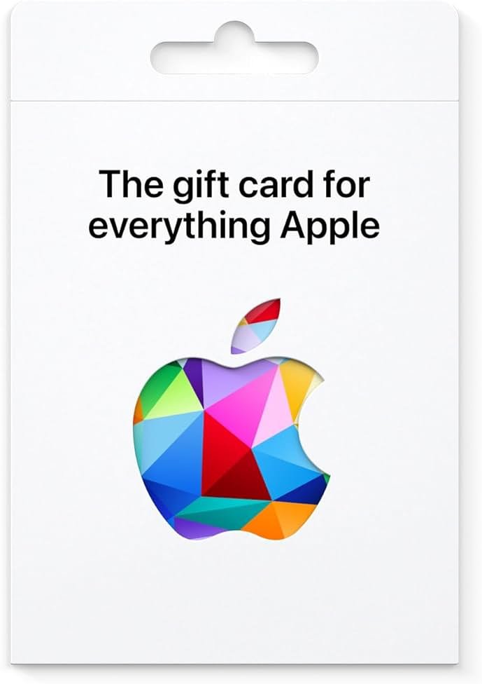 Apple Physical Gift Card | App Store, iTunes, iPhone, iPad, AirPods, MacBook, accessories and more - Design may vary - $100 - Product Image