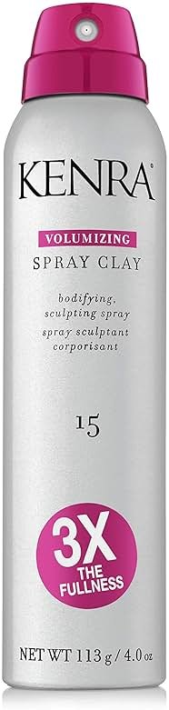 Kenra Volumizing Spray Clay 15 | Bodifying, Fullness Spray | 3X The Fullness | Medium Hold | Provides Texture & Volume With A Long-Lasting Finish | All Hair Types - Product Image