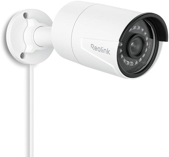 REOLINK 5MP Security PoE IP Camera, Person/Vehicle/Pet Detection, Time-Lapse, 100ft IR Night Vision, Work with Smart Home, Support 512GB SD Card, Surveillance Outdoor Indoor, RLC-510A - Product Image