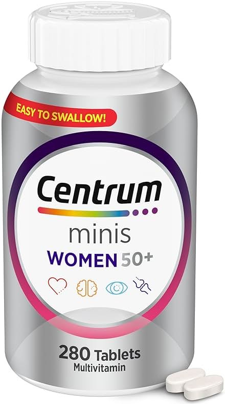 Centrum Minis Silver Women's Multivitamin for Women 50 Plus, Multimineral Supplement with Vitamin D3, B Vitamins, Non-GMO Ingredients, Supports Memory and Cognition in Older Adults - 280 Ct - Product Image