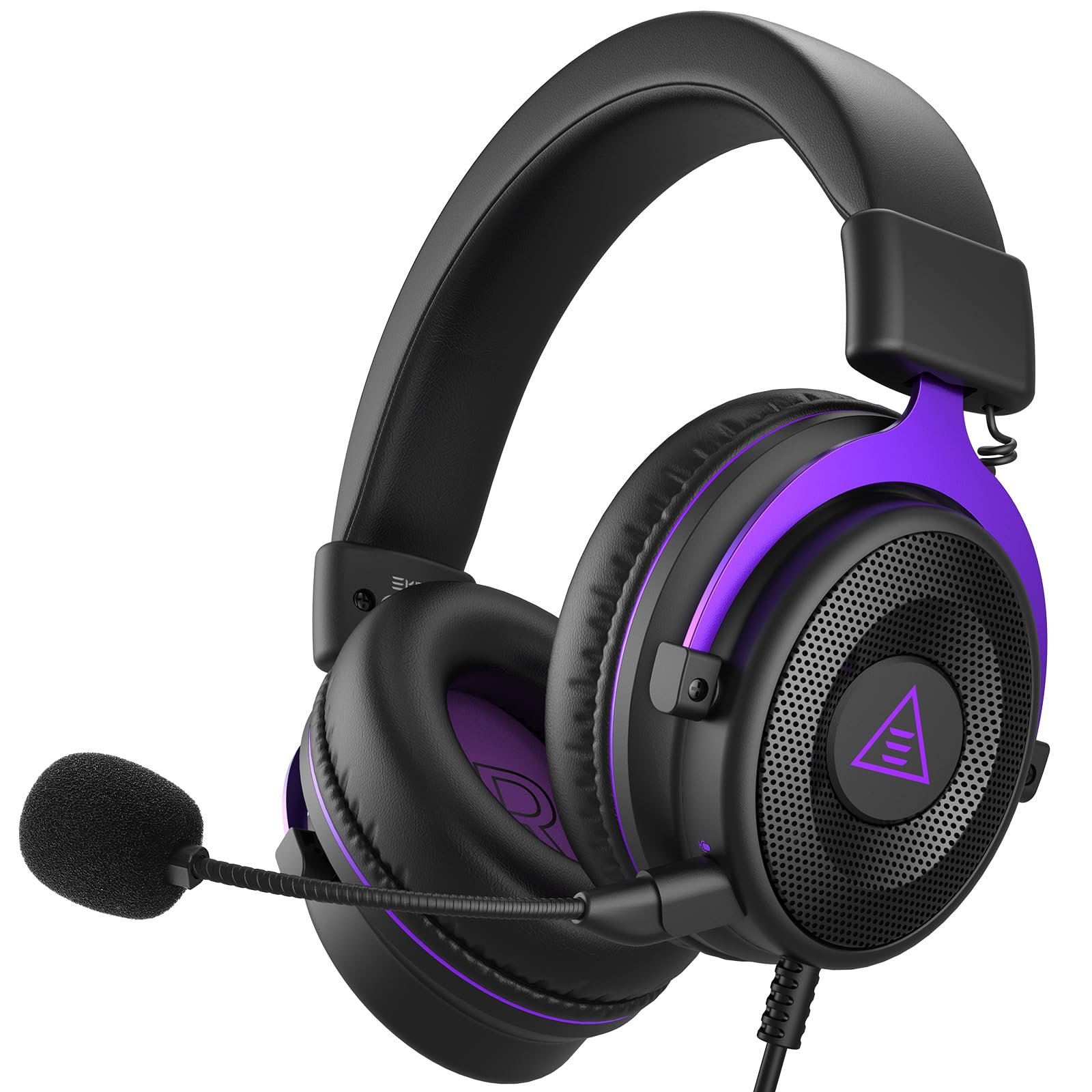 EKSA E900 Headset with Microphone for PC, PS4,PS5, Xbox - Detachable Noise Canceling Mic, 3D Surround Sound, Wired Headphone for Gaming, Computer, Laptop, 3.5MM Jack - Product Image