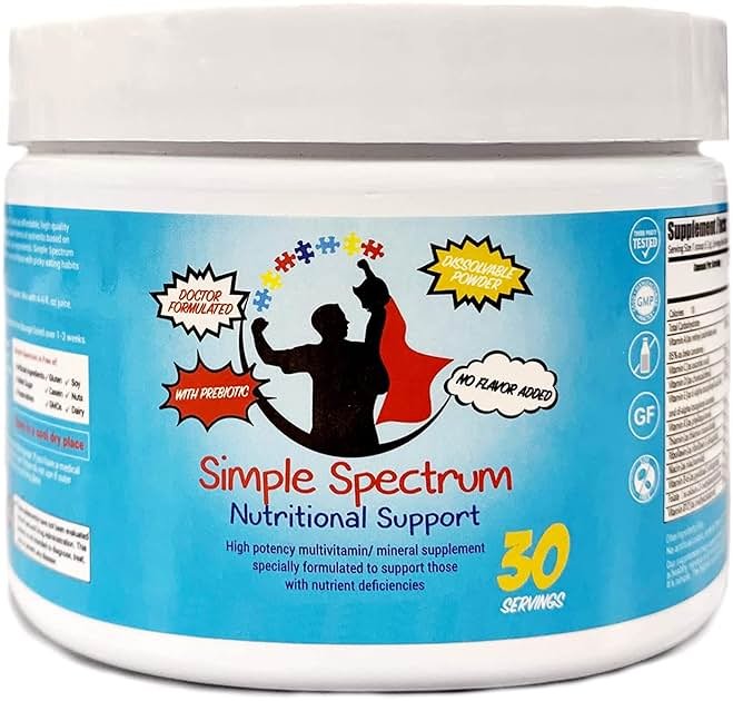 Simple Spectrum Vitamin Supplement, Nutritional Support, No Added Sugars or Artificial Ingredients - Product Image