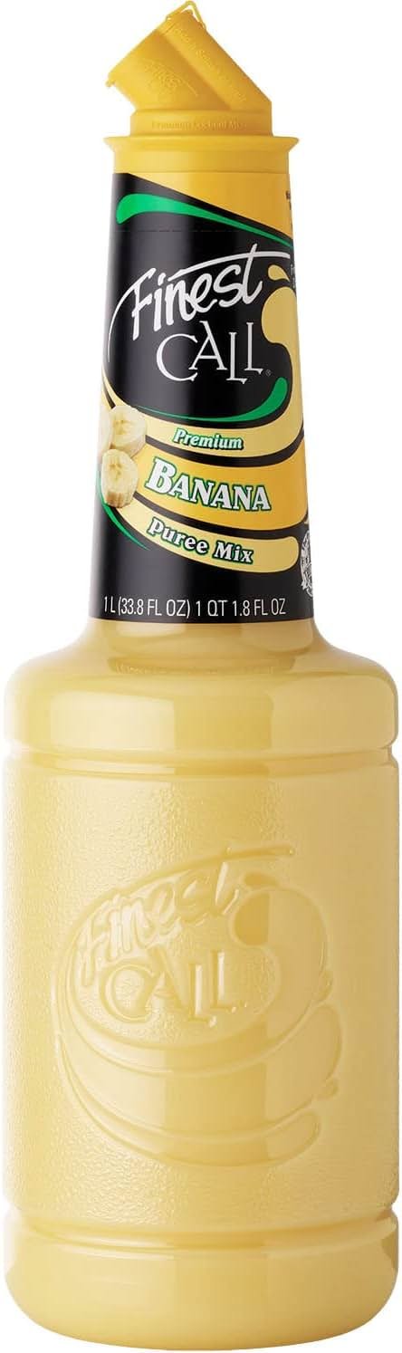 Finest Call Premium Banana Puree Drink Mix, 1 Liter Bottle (33.8 Fl Oz) - Product Image