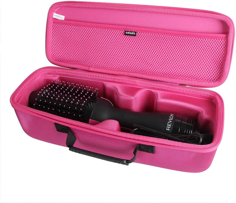 Adada Hard Case for Revlon One-Step Hair Dryer And Volumizer Hot Air Brush (Rosy) - Product Image