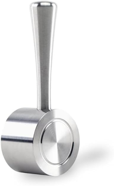 CREMA Coffee Products Replacement Steam Lever for Breville Espresso Machines | Ergonomic Stainless Steel Design | Compatible with Barista Express, Infuser, Barista Pro | Easy Grip | Silver Finish - Product Image