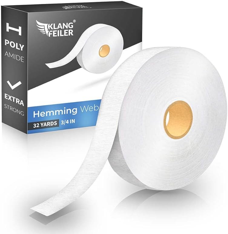 Klangfeiler® Iron on Hemming Tape - 0.75 INCH x 32 Yards - Extra Strong - Iron Required - Product Image