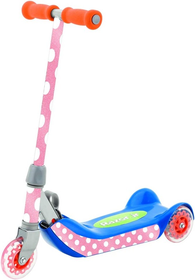 MightySkins Glossy Glitter Skin for Razor Jr. Folding Kiddie Kick Scooter - Mini Dots | Protective, Durable High-Gloss Glitter Finish | Easy to Apply, Remove, and Change Styles | Made in The USA - Product Image