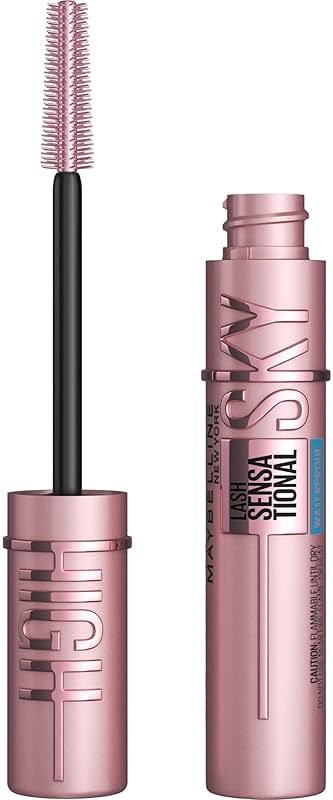 Maybelline Lash Sensational Sky High Waterproof Mascara Makeup, Volumizing, Lengthening, Defining, Curling, Multiplying, Buildable Formula, Brownish Black, 1 Count - Product Image