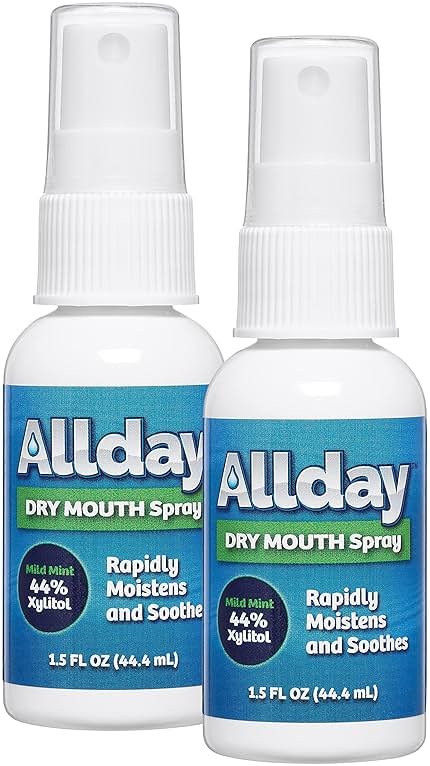 Allday Dry Mouth Spray - Maximum Strength Xylitol, Fast Acting, Non-Acidic (Pack of 2) - Product Image