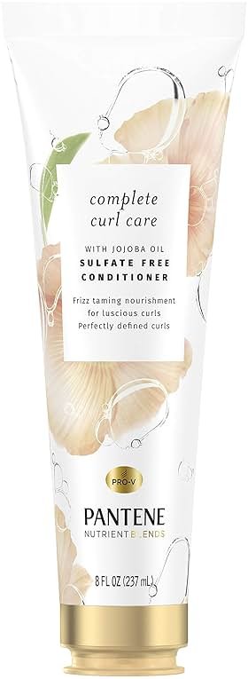 Pantene Nutrient Blends Conditioner, Complete Curl Care with Jojoba Oil, 8.0 fl oz - Product Image