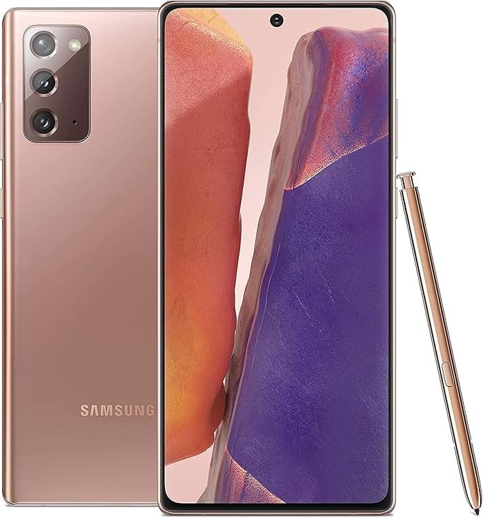 Samsung Galaxy Note 20 5G, 128GB + 8GB RAM, Mystic Bronze - Unlocked (Renewed) - Product Image