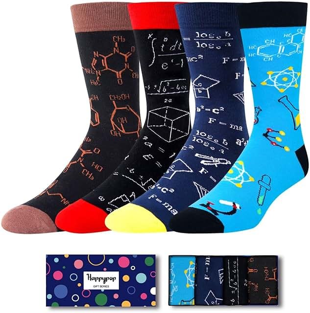 HAPPYPOP Doctor Patriots Math Lover Gifts - Teeth Golf Nurse Space Astronomy Lover Socks - Product Image