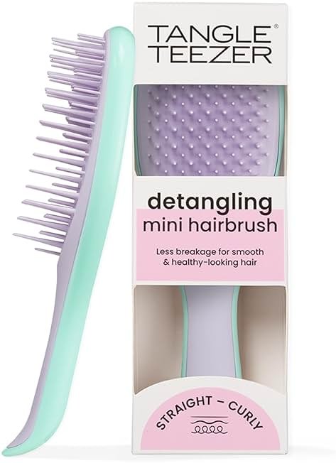 Tangle Teezer Ultimate Detangler Brush, Eliminates Knots & Reduces Breakage, Travel-Size Mini Hair Brush for Straight to Wavy Hair Types, Wisteria Leaf - Product Image
