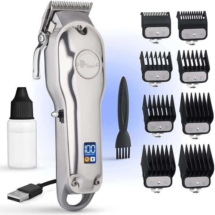Fagaci Professional Hair Clippers with Extremely Fine Cutting, Cordless Hair Trimmer for Men & Women, Barber Clippers for Salon & Home Use - Product Image