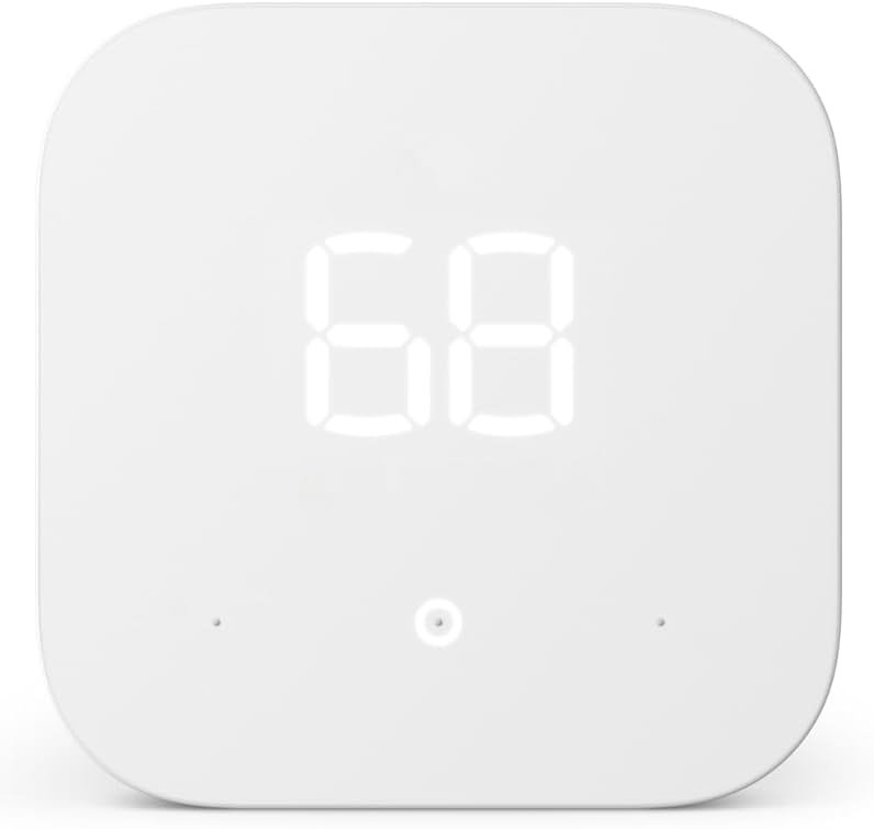Amazon Smart Thermostat – Save money and energy - Works with Alexa and Ring - C-wire required - Product Image