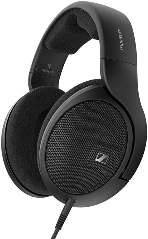 Sennheiser HD 560S Open-Back Over-Ear Wired Headphones – Neutral, Natural Sound for Music, Gaming, and Content Creation, Black - Product Image