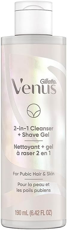 Gillette Venus Intimate Grooming 2in1 Cleanser and Shave Gel for Bikini Pubic Hair and Skin 6.4 Oz - Product Image